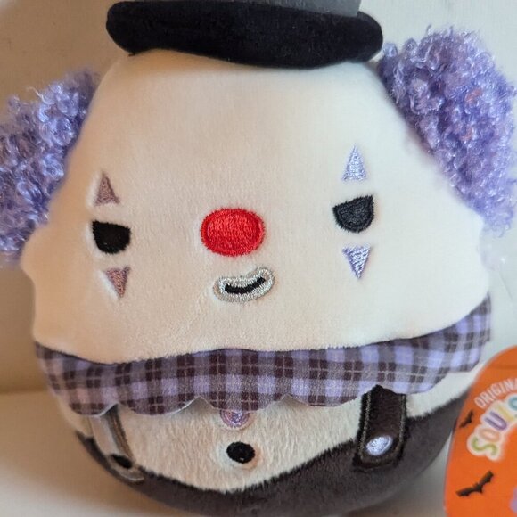 NWT 5" Ms. K Scary Clown Squishmallows Halloween Hobo Plush Toy Steampunk Goth - Picture 3 of 8